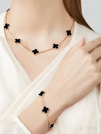 Van Cleef Necklace | LOVE / Black 10 Motifs