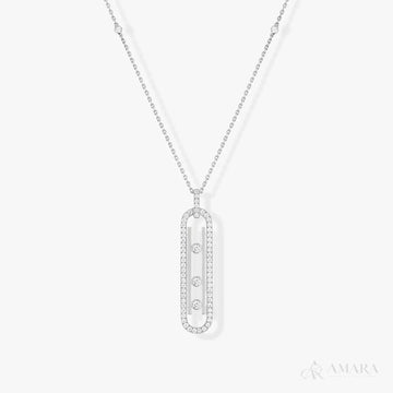 Messika Necklace | White Gold Tone
