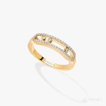 Messika Ring Yellow Gold Stone-Set Gold