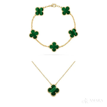 Van Cleef Jewelry Set | Alhambra / Bracelet & Necklace