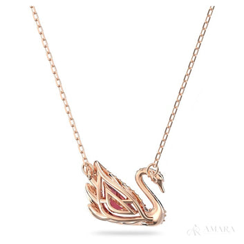 Swarovski Necklace | Swan / Pink Classic
