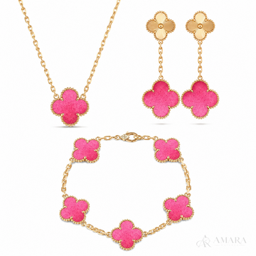 Van Cleef Jewelry Set | Bracelet & Necklace & Earrings