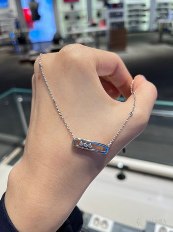Messika Necklace | White Gold Tone