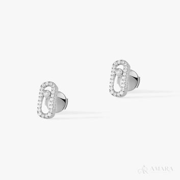 Messika Move Uno Earrings | White Gold