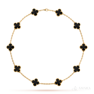 Van Cleef Necklace | LOVE / Black 10 Motifs