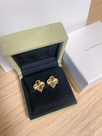 Van Cleef Earrings | Vintage Alhambra / Gold Tone
