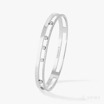 Messika Move Romane Bangle | White Gold