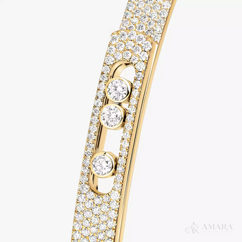Messika Bracelet | Yellow Gold Tone Stone-Set