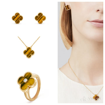 Van Cleef Jewelry Set | Alhambra / Ring & Necklace & Earrings