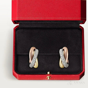 Cartier Earrings | Trinity / Pavé Style