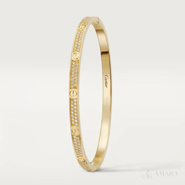Cartier LOVE Bracelet | Small Pave Style | Gold