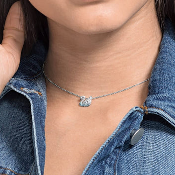 Swarovski Necklace | Swan / Blue Classic