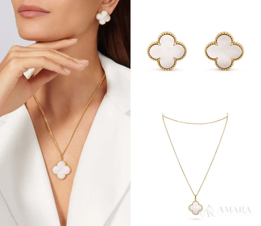 Van Cleef Alhambra Necklace & Earrings | Set 1