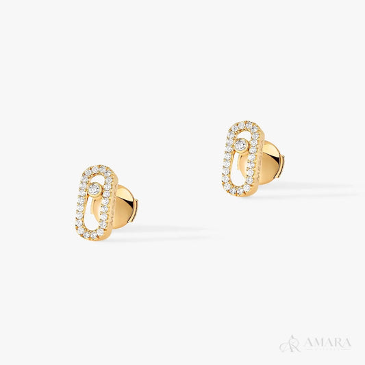 Messika Move Uno Earrings | Gold