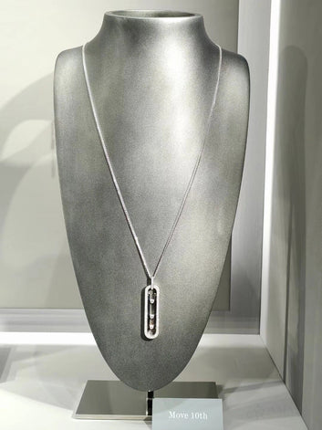 Messika Necklace | White Gold Tone