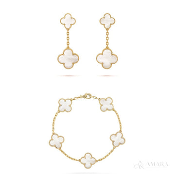 Van Cleef Jewelry Set | Alhambra / Bracelet & Earrings