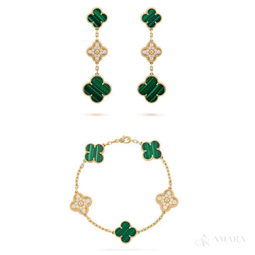 Van Cleef Jewelry Set | Alhambra / Bracelet & Earrings