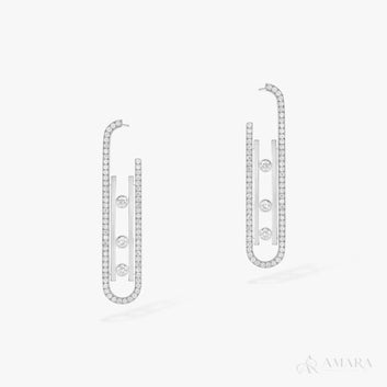 Messika Move 10th Anniversary Earrings | White Gold