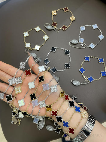 Van Cleef Jewelry Set | Alhambra / Bracelet & Necklace