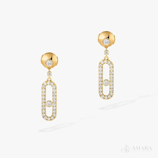 Messika Move Uno Stud Earrings | Gold